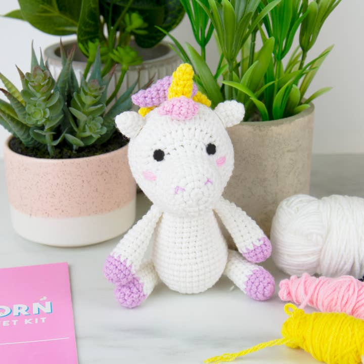 Gift Republic - Wholesale DIY Craft Kit - Kids - Cute Unicorn DIY Kawaii Crochet Kit