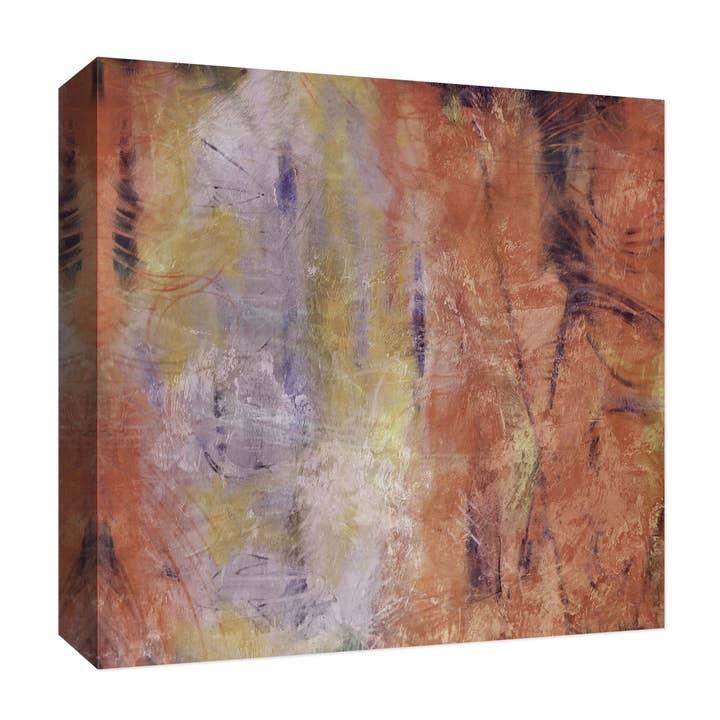 Brush Strokes Of Colors Ii 22'' x 22'' Canvas Wall Art for wholesale by PTM Images