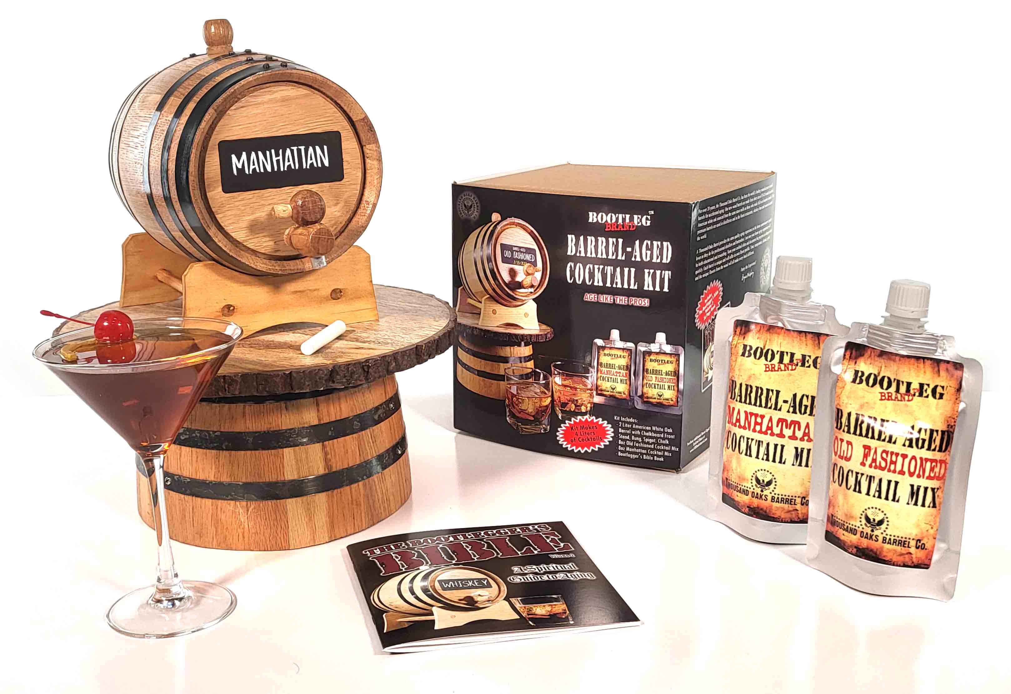 ThousandOaksBarrelCo. - Vente Kit de fabrication de boisson - Kit à cocktails vieilli en barrique5