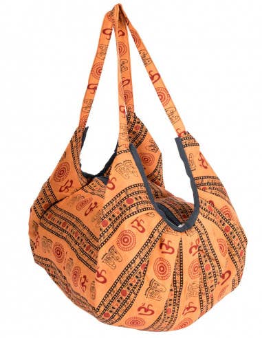 Kimago Look – Großhandel Schultertasche – Damen – Große Baumwoll-Schultertasche mit verschiedenen Aufdrucken1