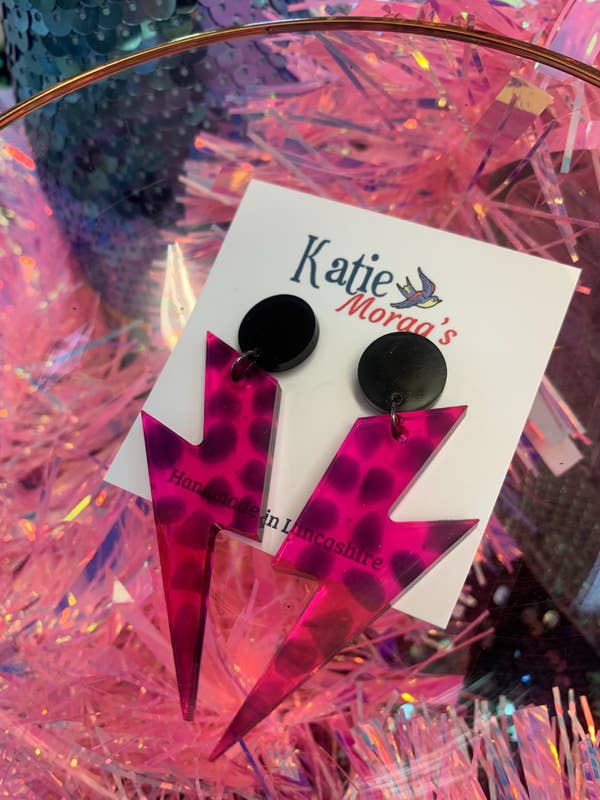 Leopard Lightning Bolts for wholesale by Katie Morags