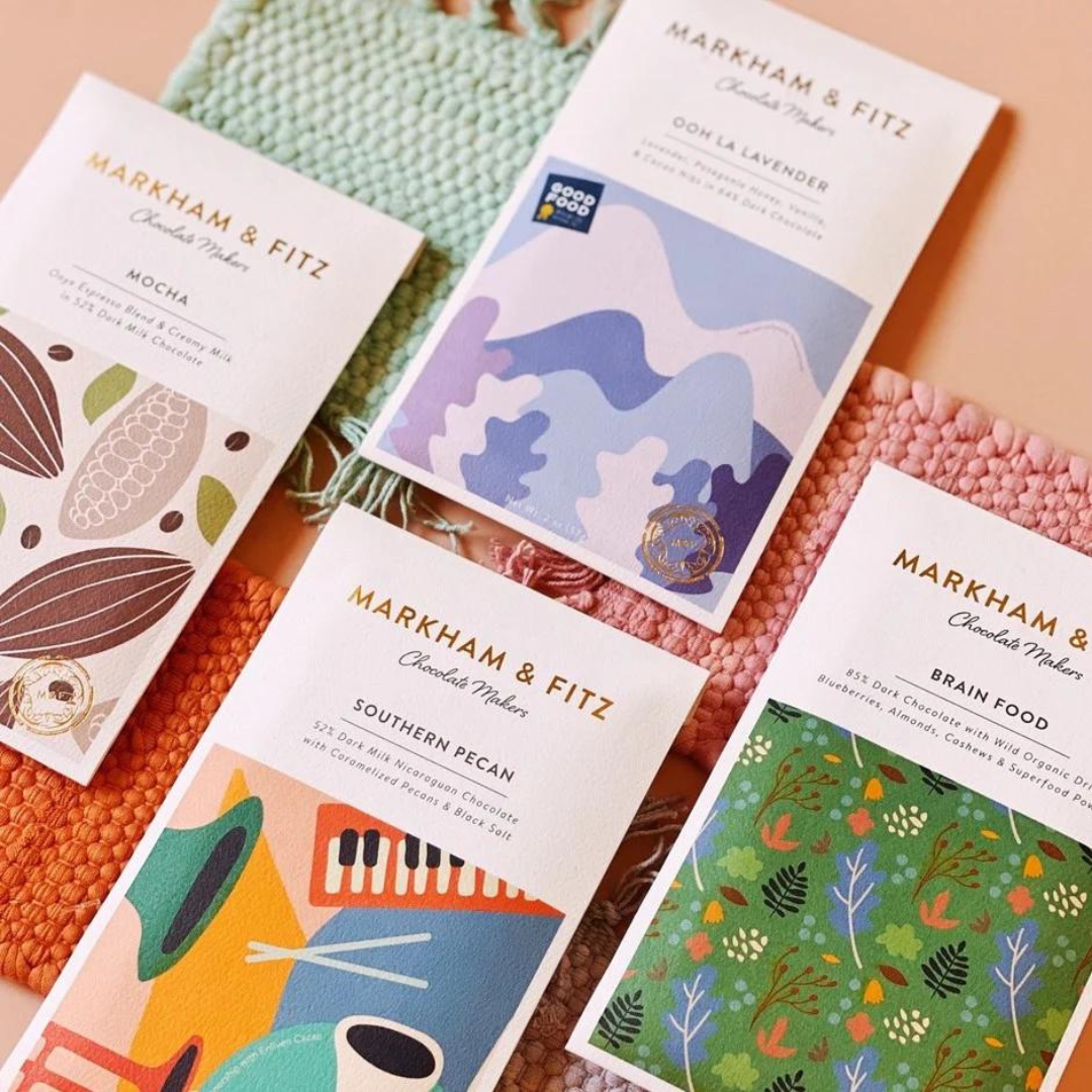 Markham & Fitz Chocolate - Wholesale Chocolate Bar - Ooh La Lavender Dark Chocolate 1