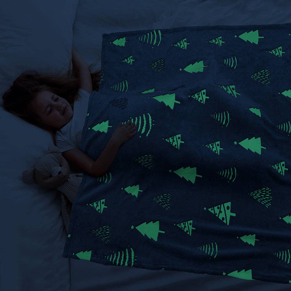 Pavilia – wholesale Throw blanket – Glow In The Dark Fleece Throw Blanket11