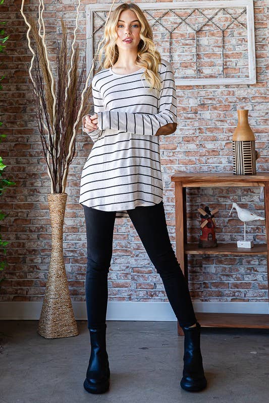 HEIMISH - Wholesale Tunic - Women's - ST1376-11 STRIPE TOP11