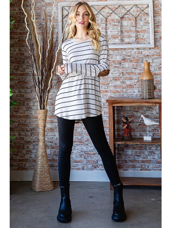 HEIMISH - Wholesale Tunic - Women's - ST1376-11 STRIPE TOP11