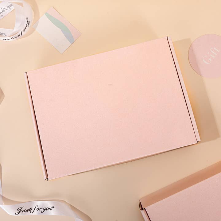 ByHome - Wholesale Gift Box - 50pc, 3 size Pink corrugated cardboard mailing shipping box