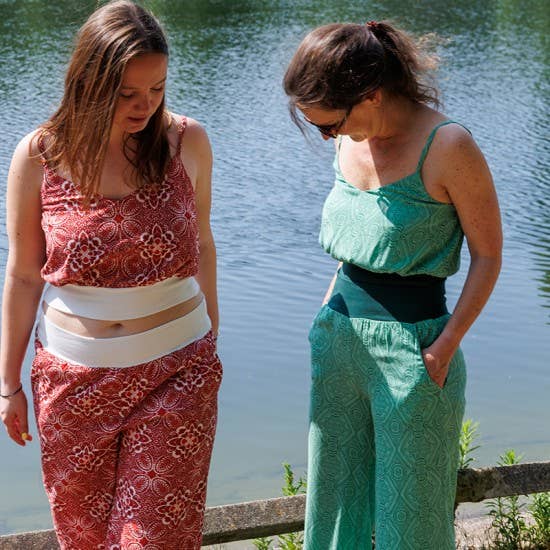 Pélia Pattern - Top & Shorts/Pants - FR 34/56 for wholesale by Coralie Bijasson