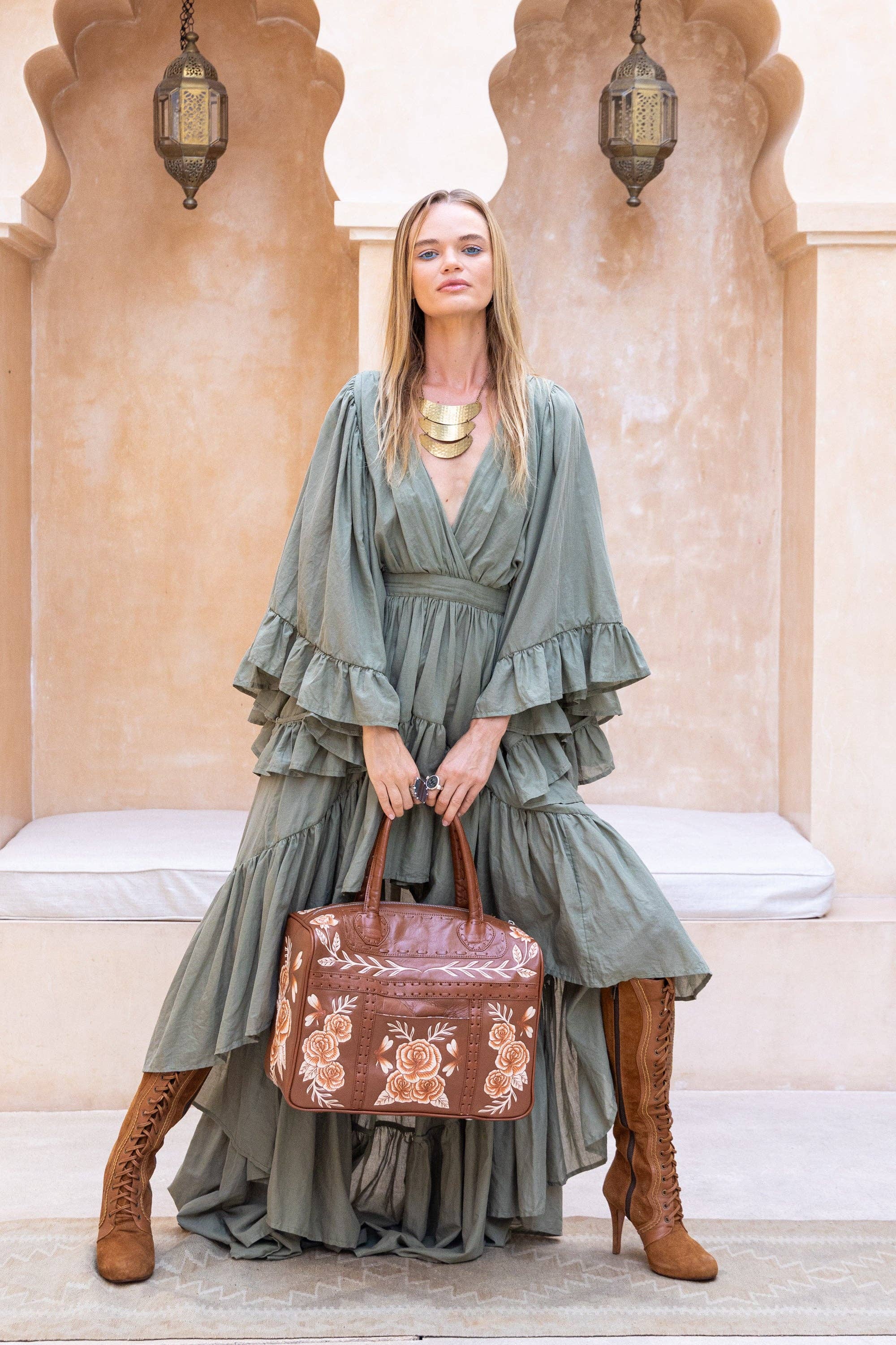 Mini Akaroa Overnight Bag Tobacco for wholesale on Faire5