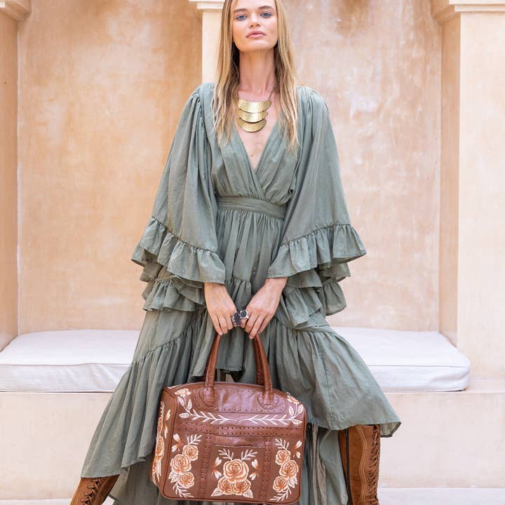 Mini Akaroa Overnight Bag Tobacco for wholesale on Faire5