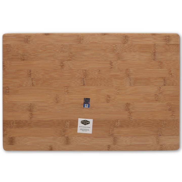 Open Road Brands, LLC - Wholesale Cutting Board - University of Kansas Rock Chalk Jayhawk Bamboo Cutting Board2