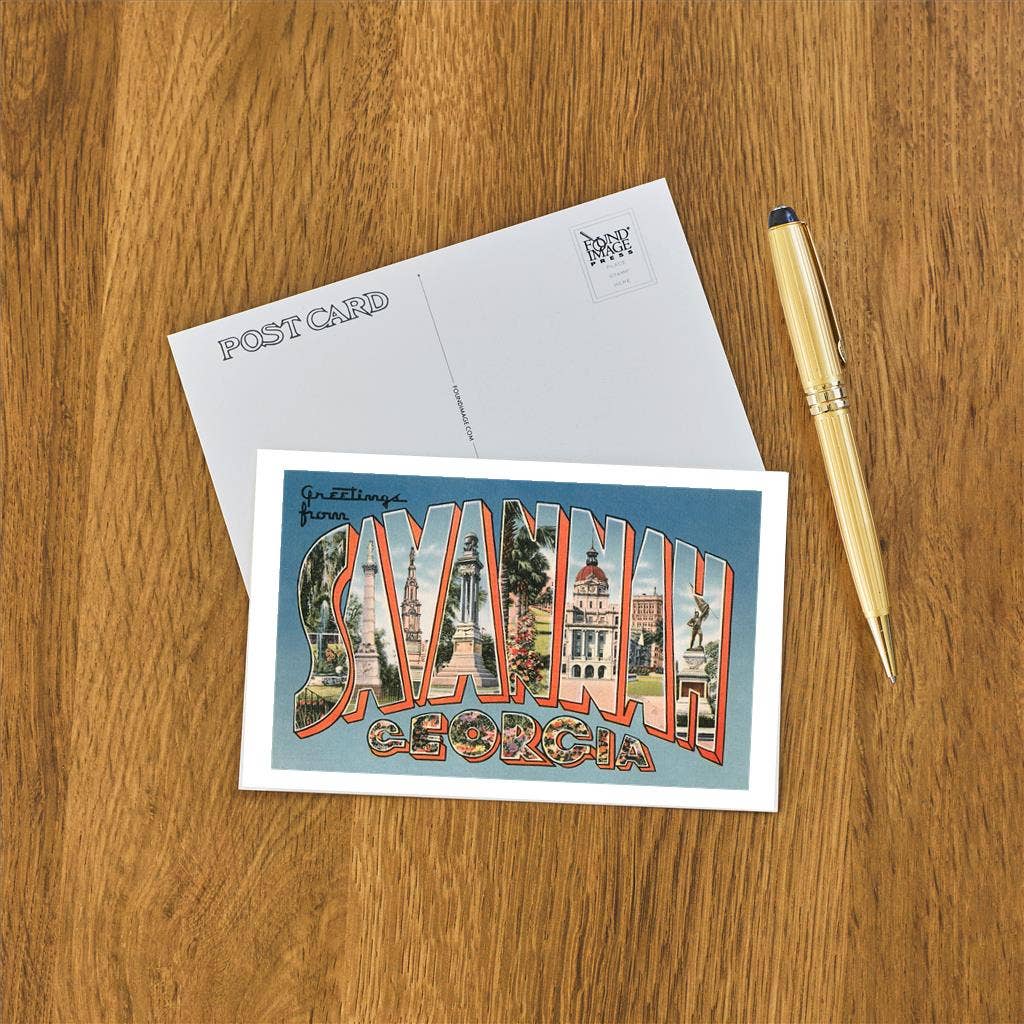 Found Image Press - Wholesale Postcard - Postcard GA-290 Greetings from Savannah1