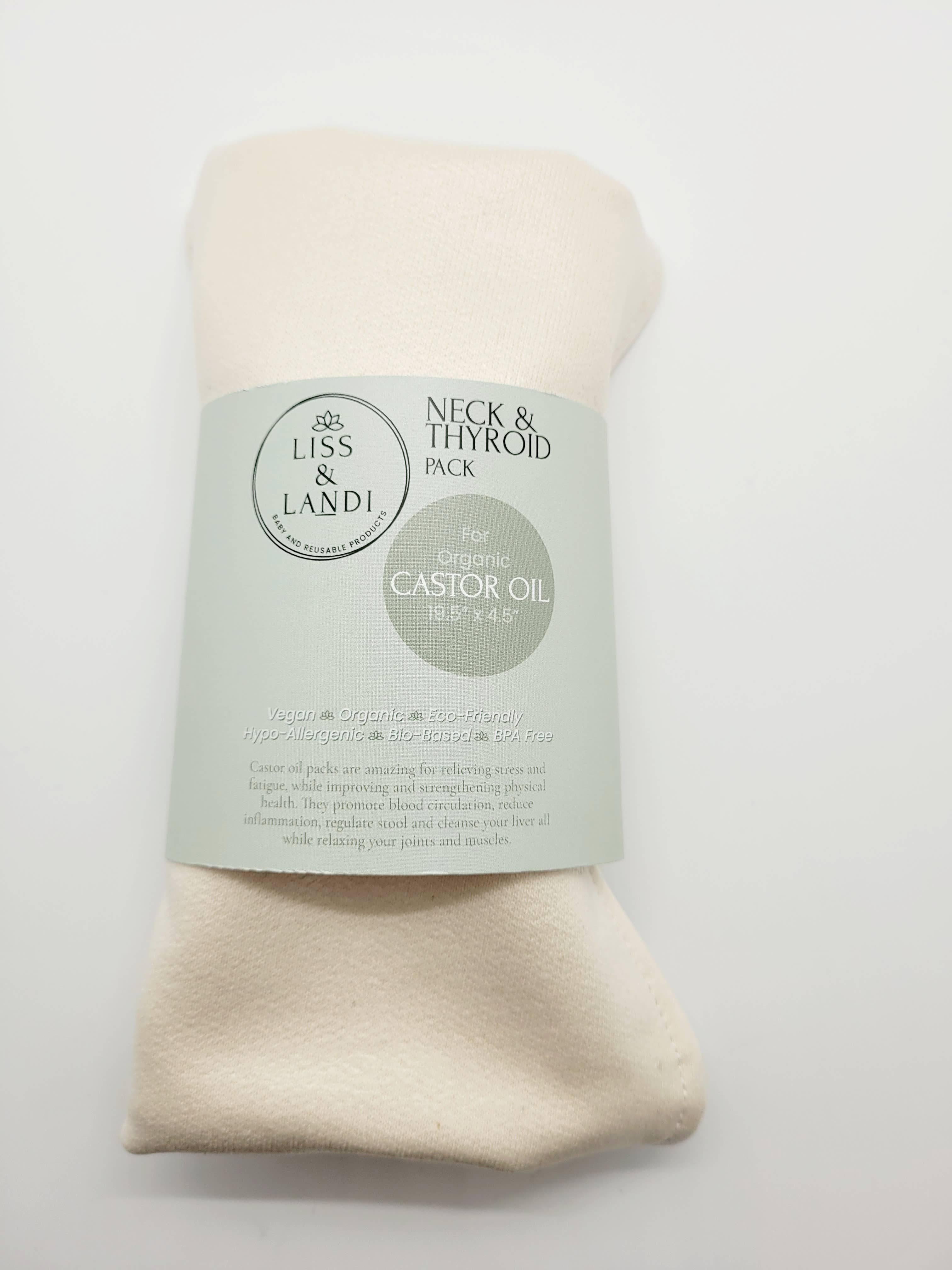 LISS & LANDI – wholesale Cotton pad – Pack for Organic Castor Oil - Neck 6