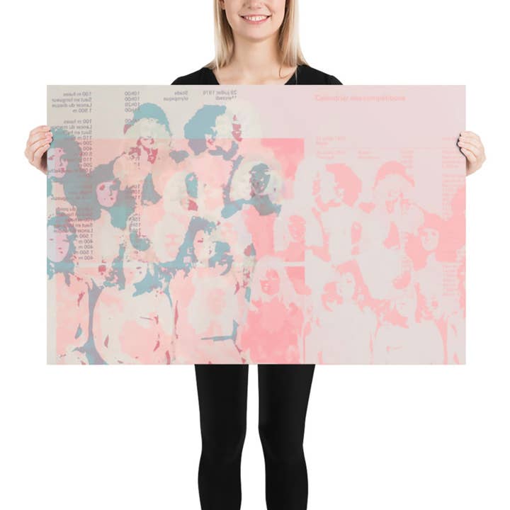 Et son visage danse avec tout le reste for wholesale by Goldengen Print