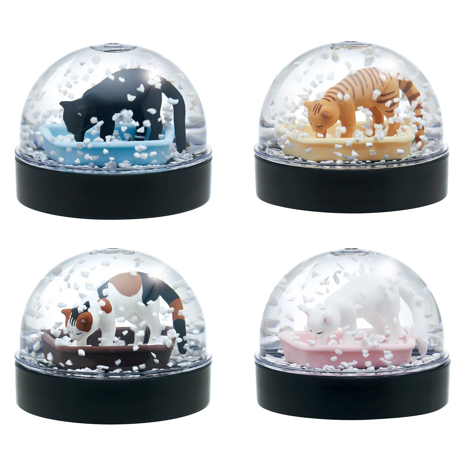 Clever Idiots Inc. - Wholesale Figurine Toy - Kids - Cat Litter Snow Globe Blind Box0
