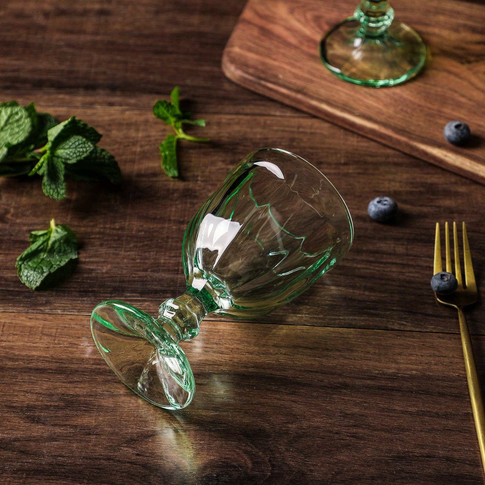 Everest Global - Wholesale Cocktail/Liquor Glass - Vintage Embossed Goblet Glasses set of 610