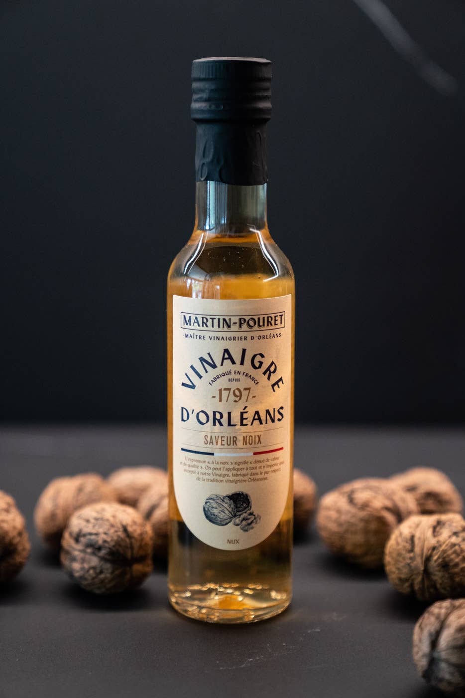 Martin-Pouret - Wholesale Vinegar - Orléans White Wine Vinegar Walnut Flavor 250ml1