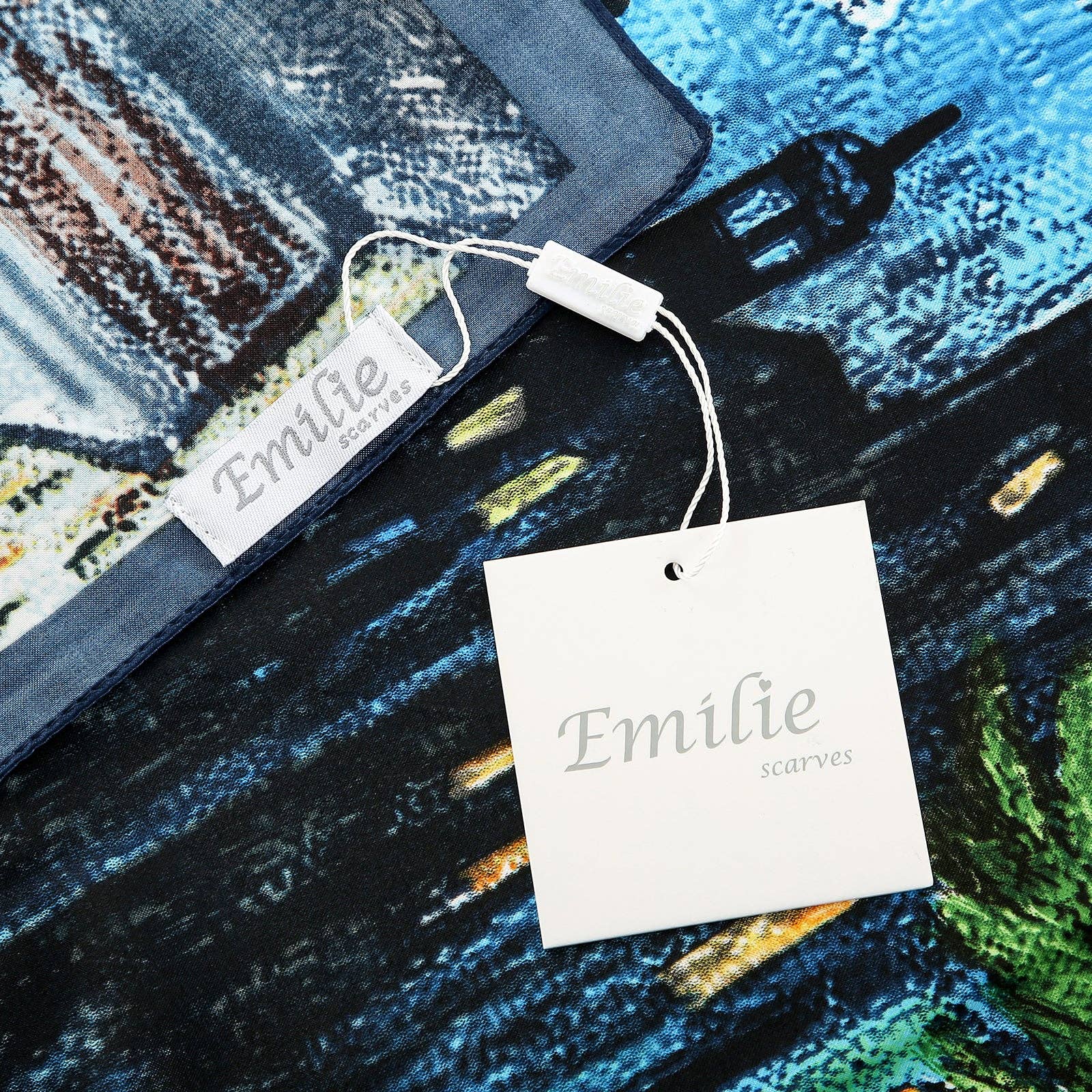 Emilie collection – Engroshandel Tørklæde - Dame – Sjal Van Gogh Caféterrasse om natten2