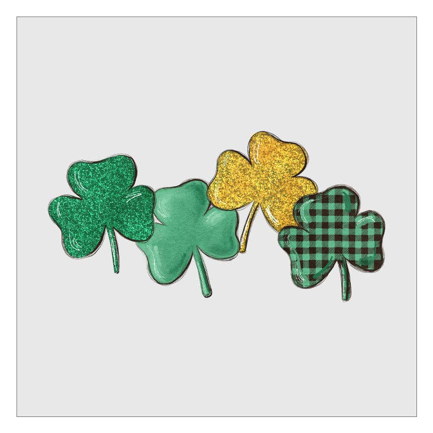 Flawless Transfers - Wholesale Sublimation Transfer - St Patricks Day Shamrocks DTF Transfer