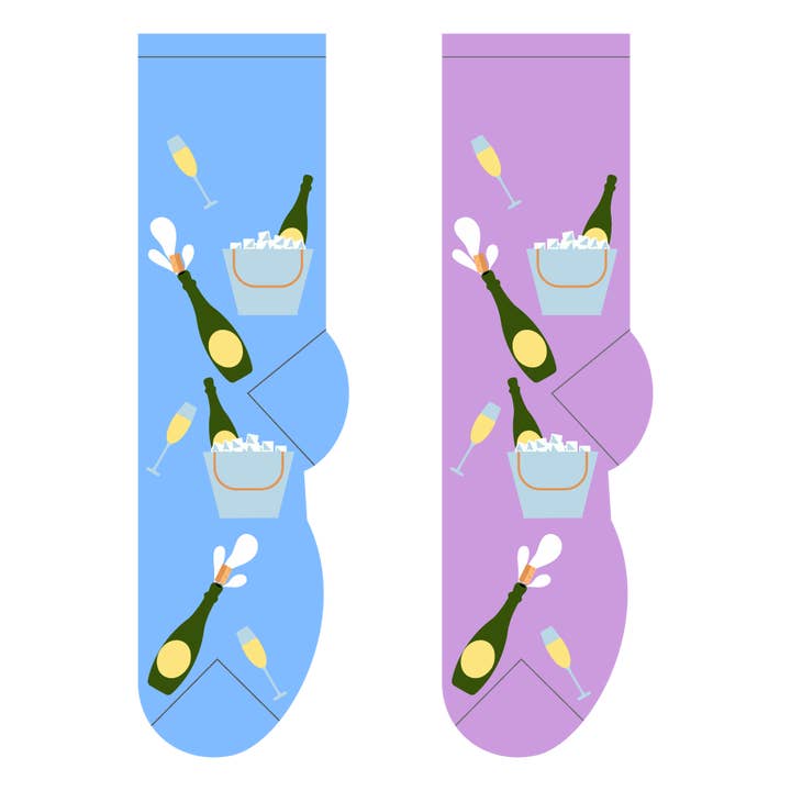 Champagne Strumpor för wholesale av FOOZYS Fun Socks