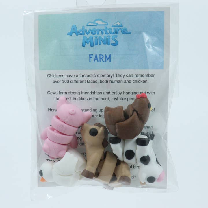 3D Printed Animals – Adventure Minis Farm Set for wholesale by MrSpinner