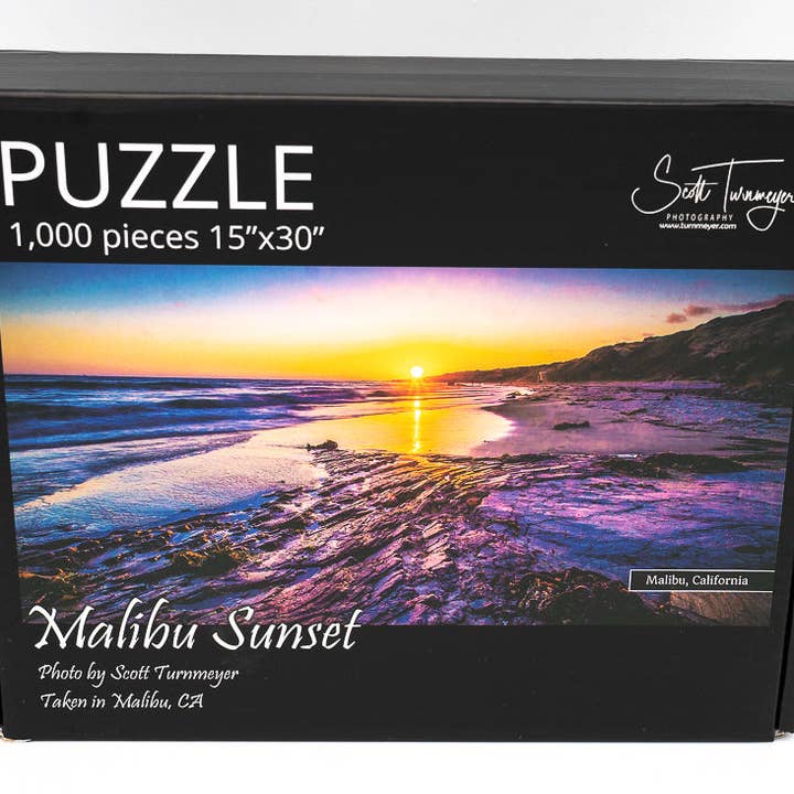 Turnmeyers - Wholesale Puzzle - Adult - Malibu Sunset Fine Art Photography Jigsaw Puzzle by Scott Turnmeyer1