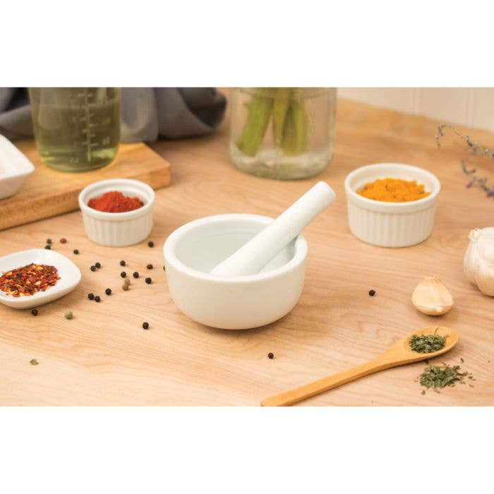 HIC - Harold Import Co. - Wholesale Kitchen Tool/Gadget - HIC Kitchen Mortar And Pestle, 3.5in0