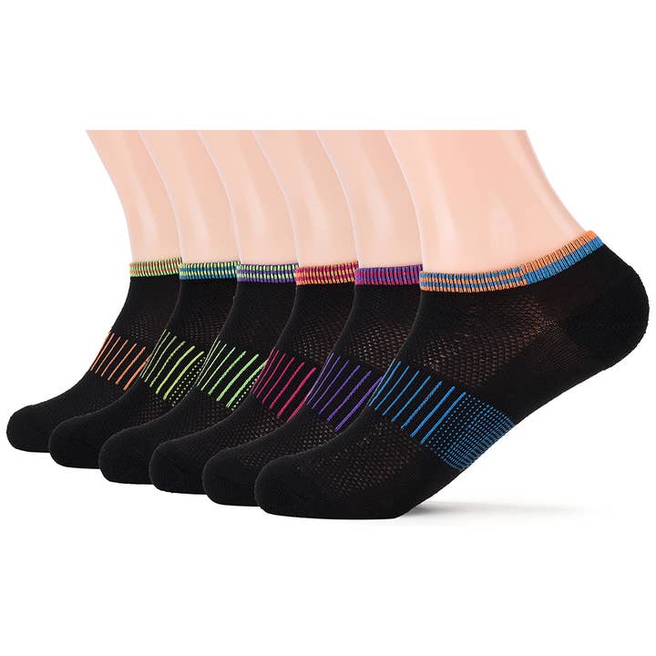 Schwarz Schwarze No-Show Sportsocken für den Großhandel auf Faire3