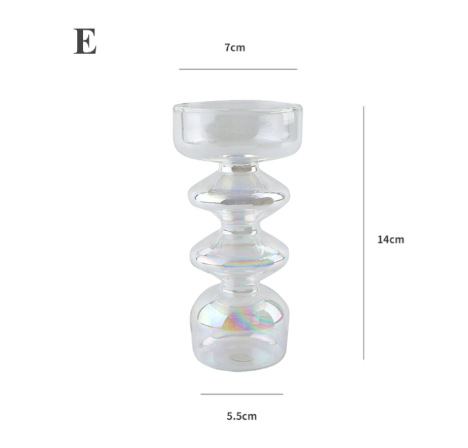 IVORE.GROUP (We cover All Import duty) - Wholesale Candle Holder - Nordic Rainbow Glass Vase / Candle Holder4