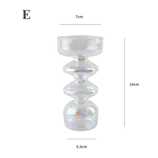 IVORE.GROUP (We cover All Import duty) - Wholesale Candle Holder - Nordic Rainbow Glass Vase / Candle Holder4
