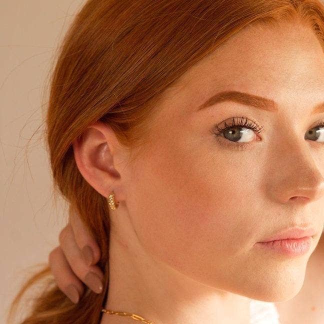 Ofina Jewelry - Wholesale Huggie Earrings - 10k Solid Gold Croissant Huggies1