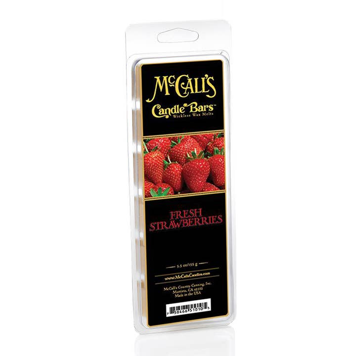 Fresh Strawberries | Wax Melt Snap Bars for wholesale by McCall's Candles
