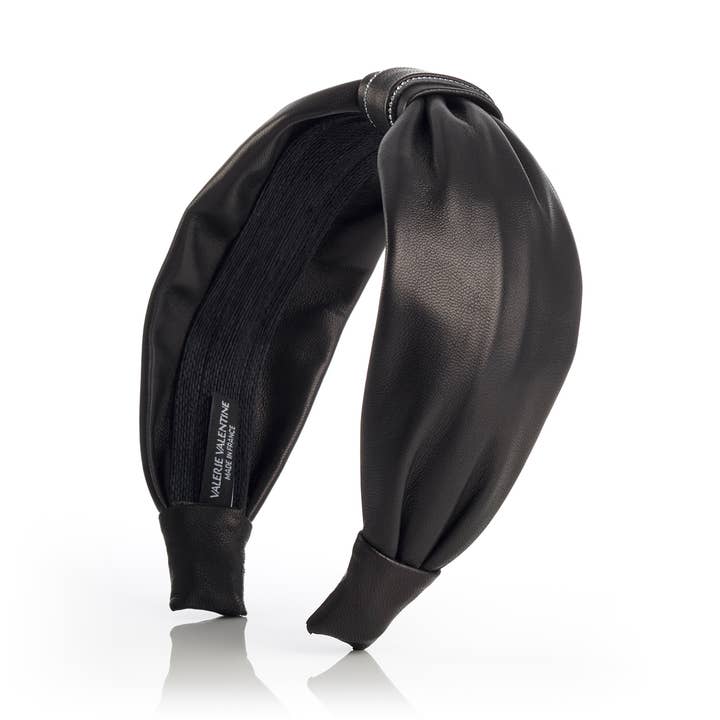 Stirnband aus Leder & Swarovski® Kristallen LUCA für den Großhandel von Valérie Valentine