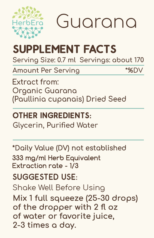 HerbEra - Wholesale Tincture - Guarana Tincture3