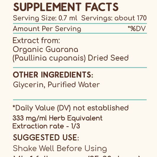 HerbEra - Wholesale Tincture - Guarana Tincture3