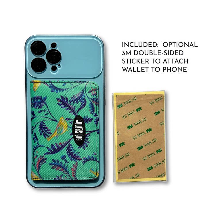 RFID Blocking Magnetic Phone Card Case - Birdsong for wholesale by Big Skinny Wallets