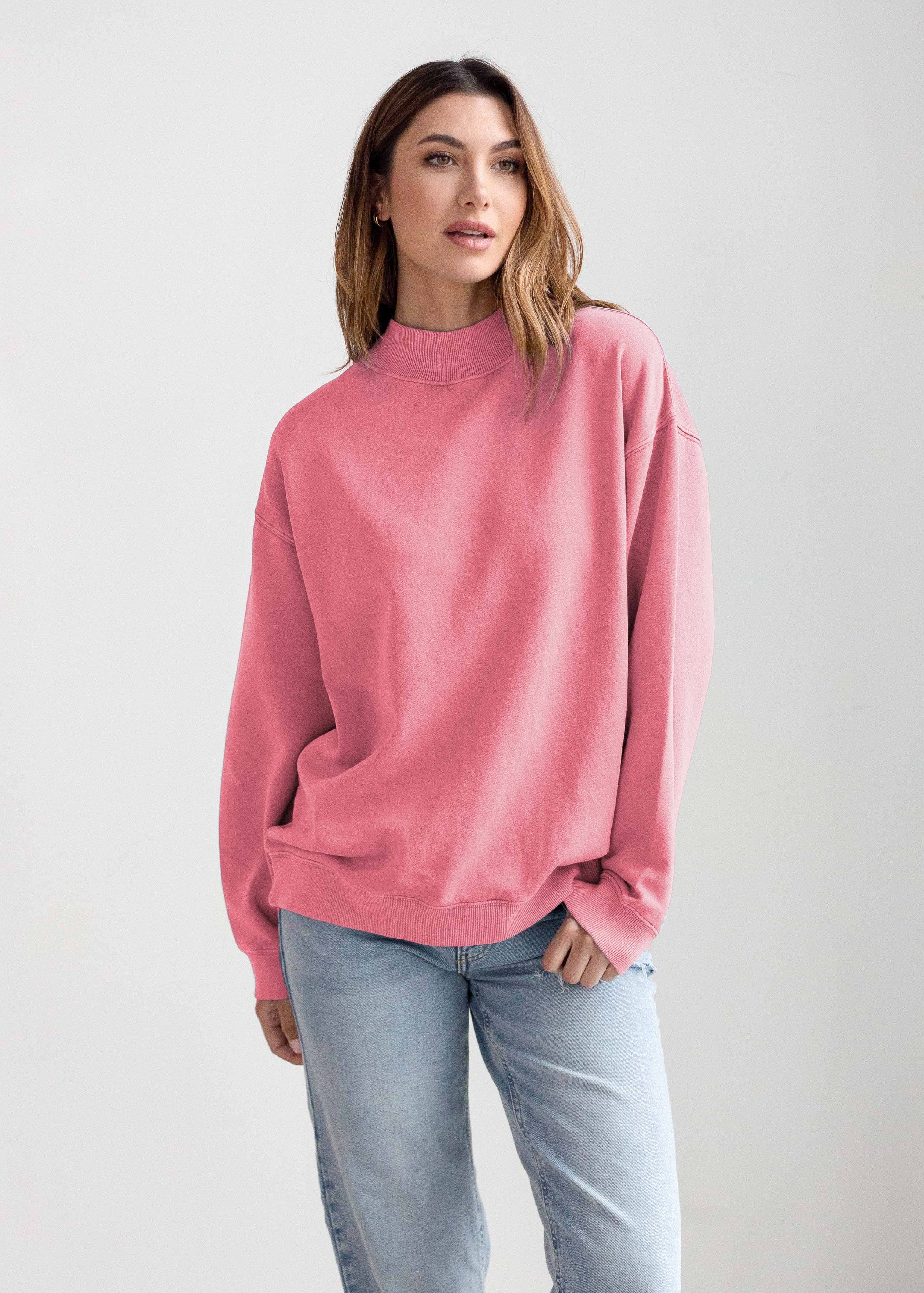 chicka-d - Wholesale Sweatshirt - Women's - Nantucket Mock-Neck, All Colors4