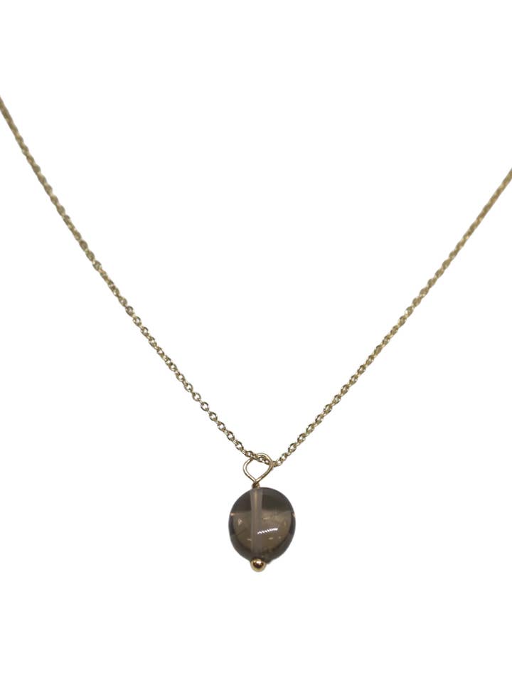 Colar de pingente de pedras preciosas em corrente fina por atacado de Ciao Bella Jewelry Inc