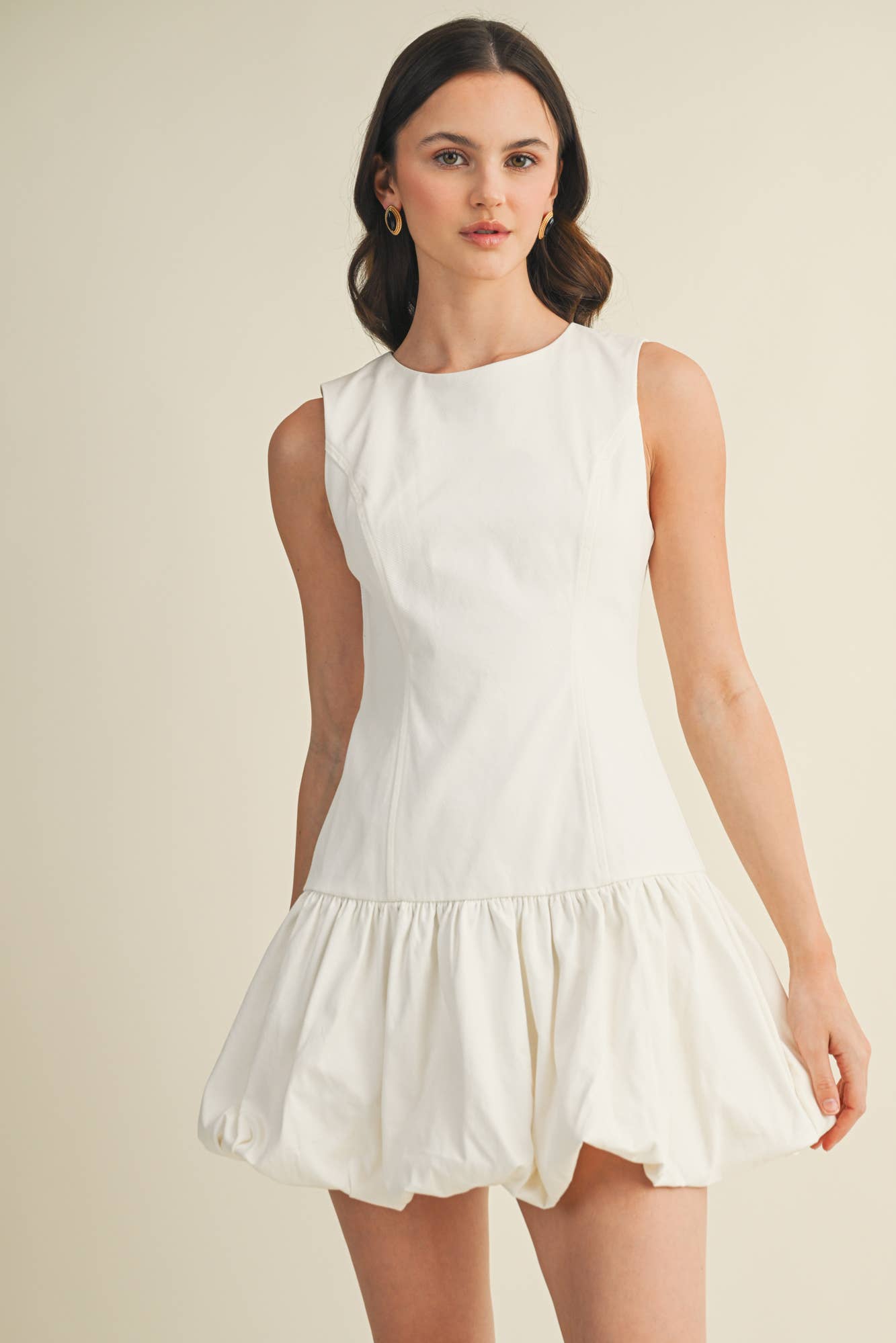 Mustard Seed - Wholesale Dress - Women's - BALLOON HEM SLEEVELESS DRESS2