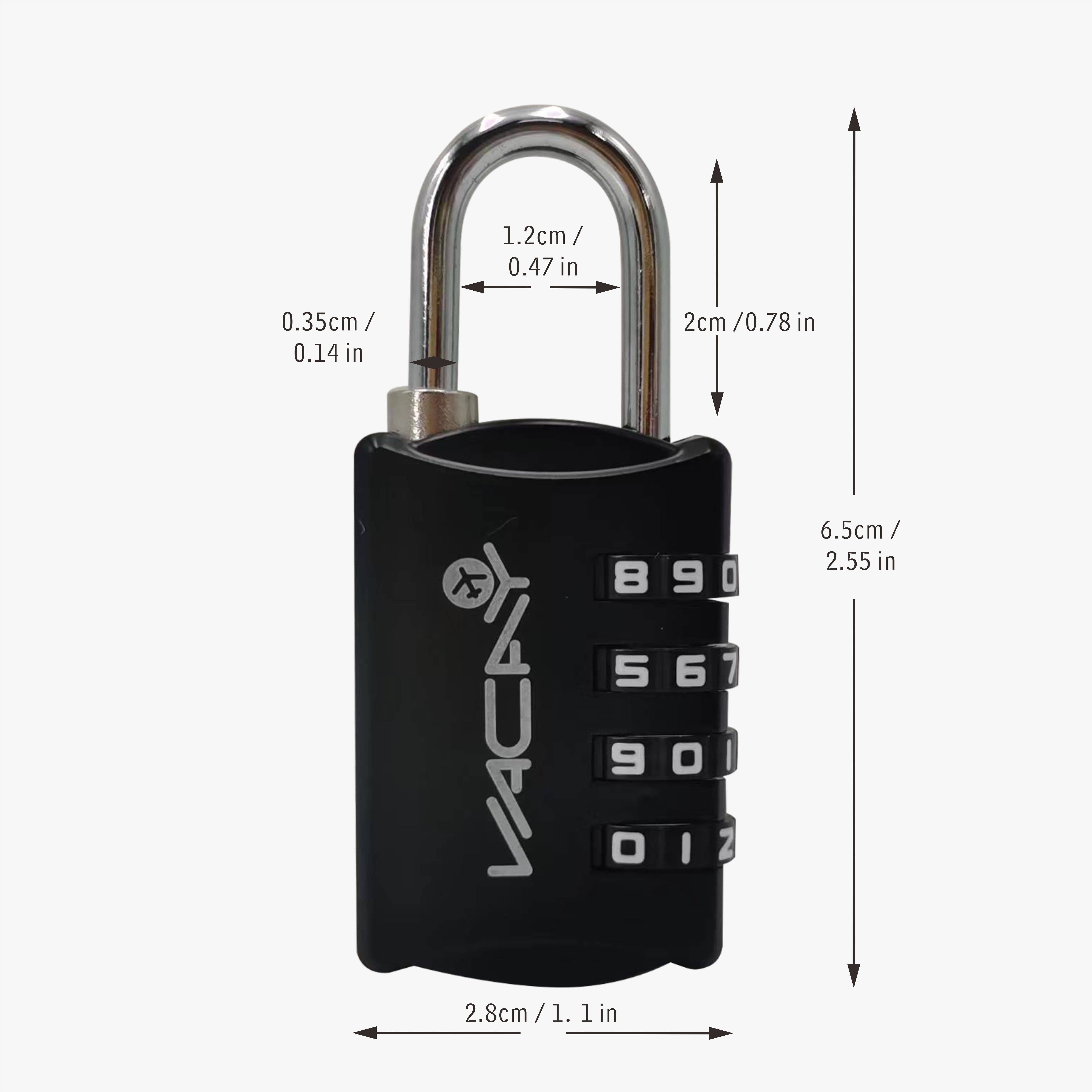 Max-Link Solutions Ltd – wholesale Luggage lock – VACAY Combi Lock, Four Dial Luggage Combination Lock3