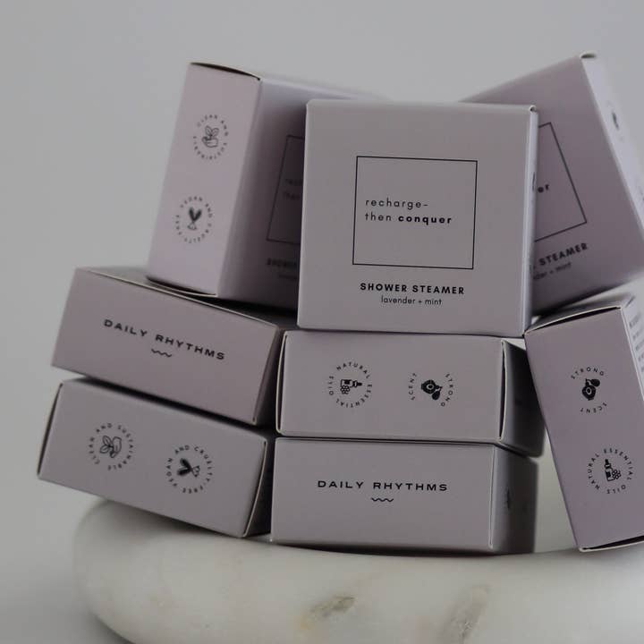 Tablette de Douche Effervescente | Lavande + Menthe | 1 Tablette pour la vente par Daily Rhythms