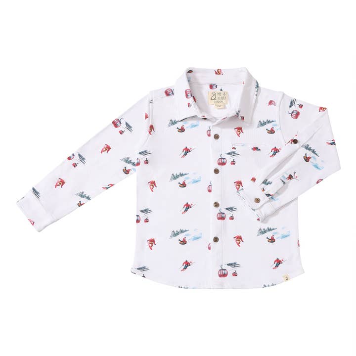 ATWOOD Ski Scene Printed Shirt for wholesale by Me & Henry