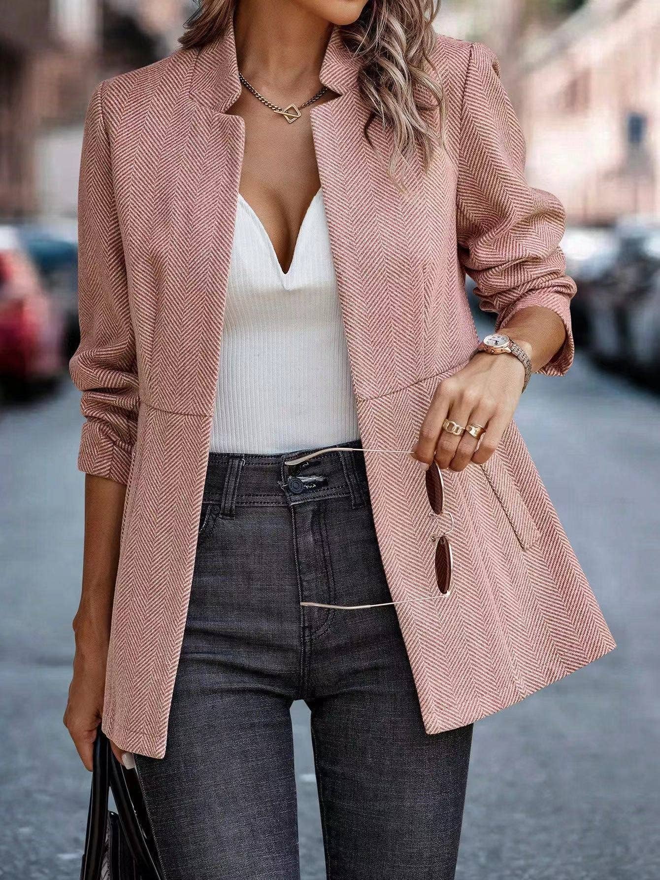 Miss Sparkling - Wholesale Blazer - Women's - Open front blazer4