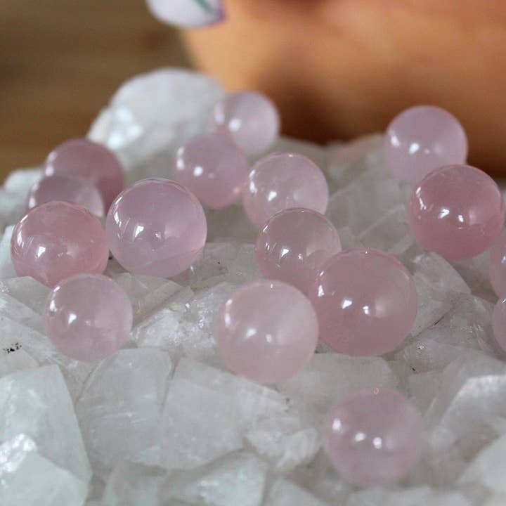 Pebble House - Wholesale Spiritual Stone/Crystal - Rose Quartz Mini Sphere (Crystals & Stones)3