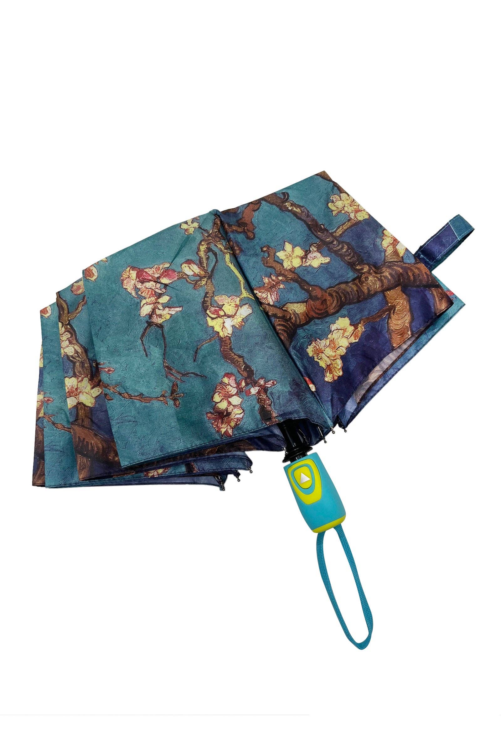Blue Van Gogh Almond Blossom Print Umbrella (Short) for wholesale on Faire2