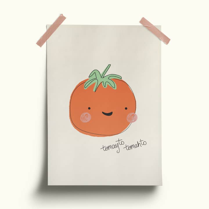 Imprimé « Tommy Tomato » pour la vente par Seb & Charlie Design + Illustration