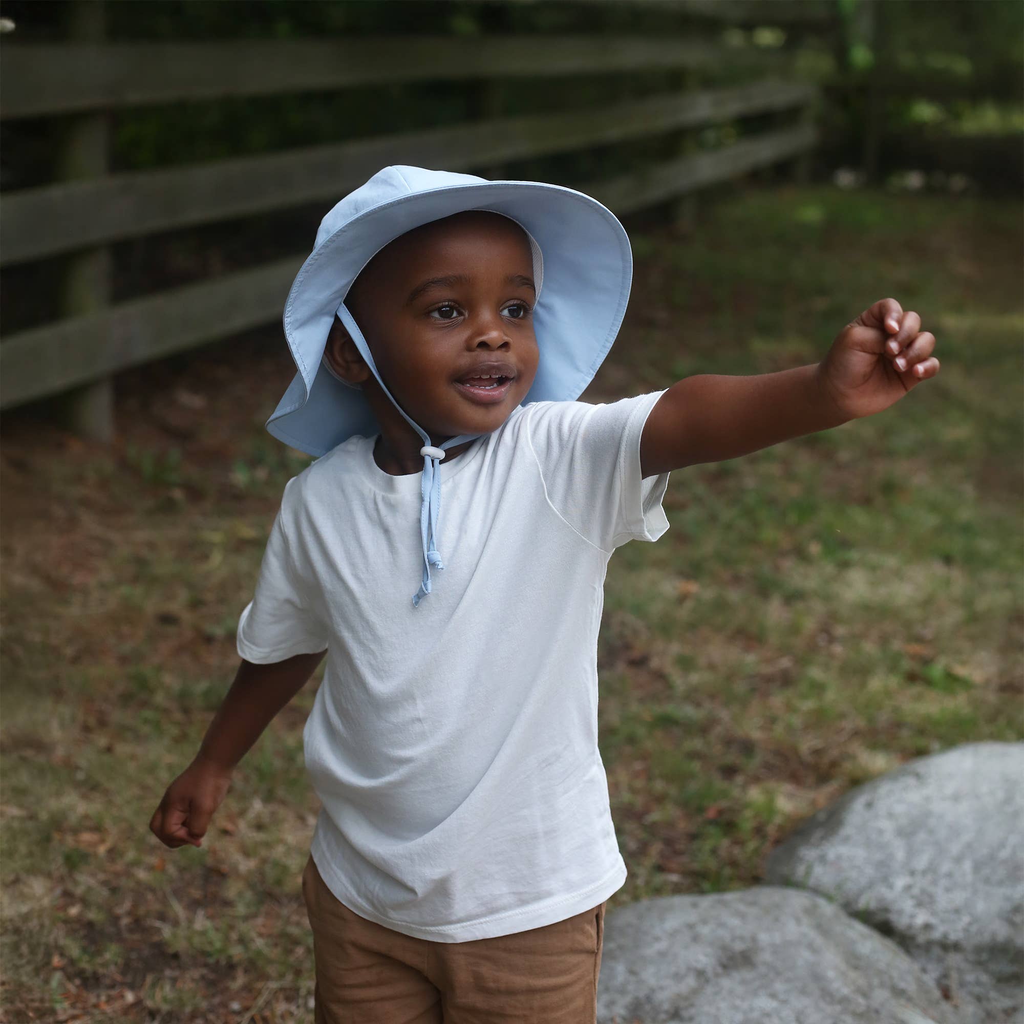 Jan & Jul - Wholesale Sun Hat - Kids - Light Blue | Cotton Floppy Sun Hat3
