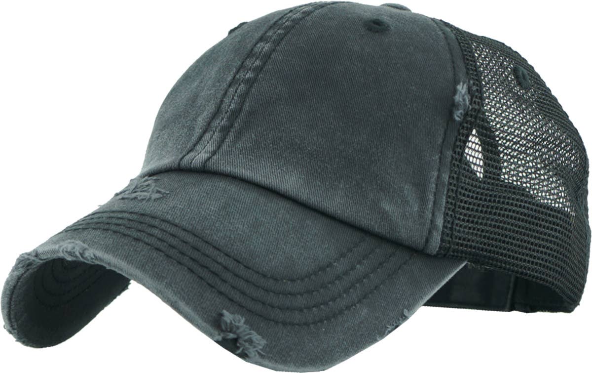 KBETHOS – Boné de beisebol - Mulher por atacado – Boné ajustável de malha com abertura para rabo de cavalo1