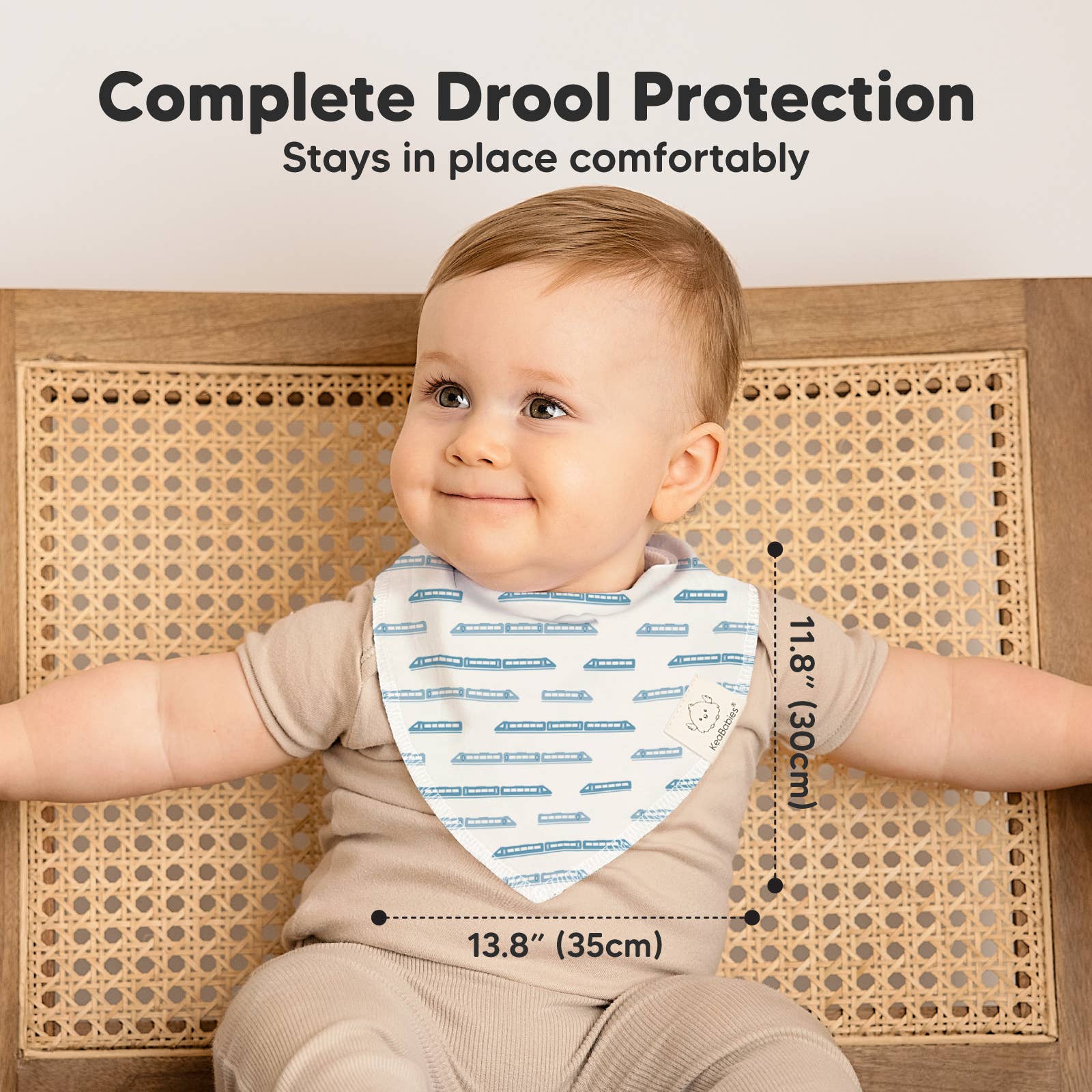 Vasi 8 bavaglini a bandana per bambini e bambine in vendita all'ingrosso su Faire4