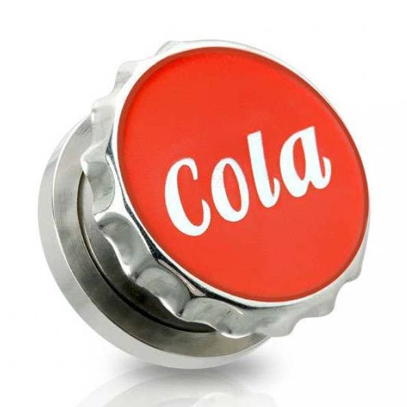 COLA PRINT BOTTLE CAP 316L SS SCREW FIT PLUG for wholesale by CRAVE