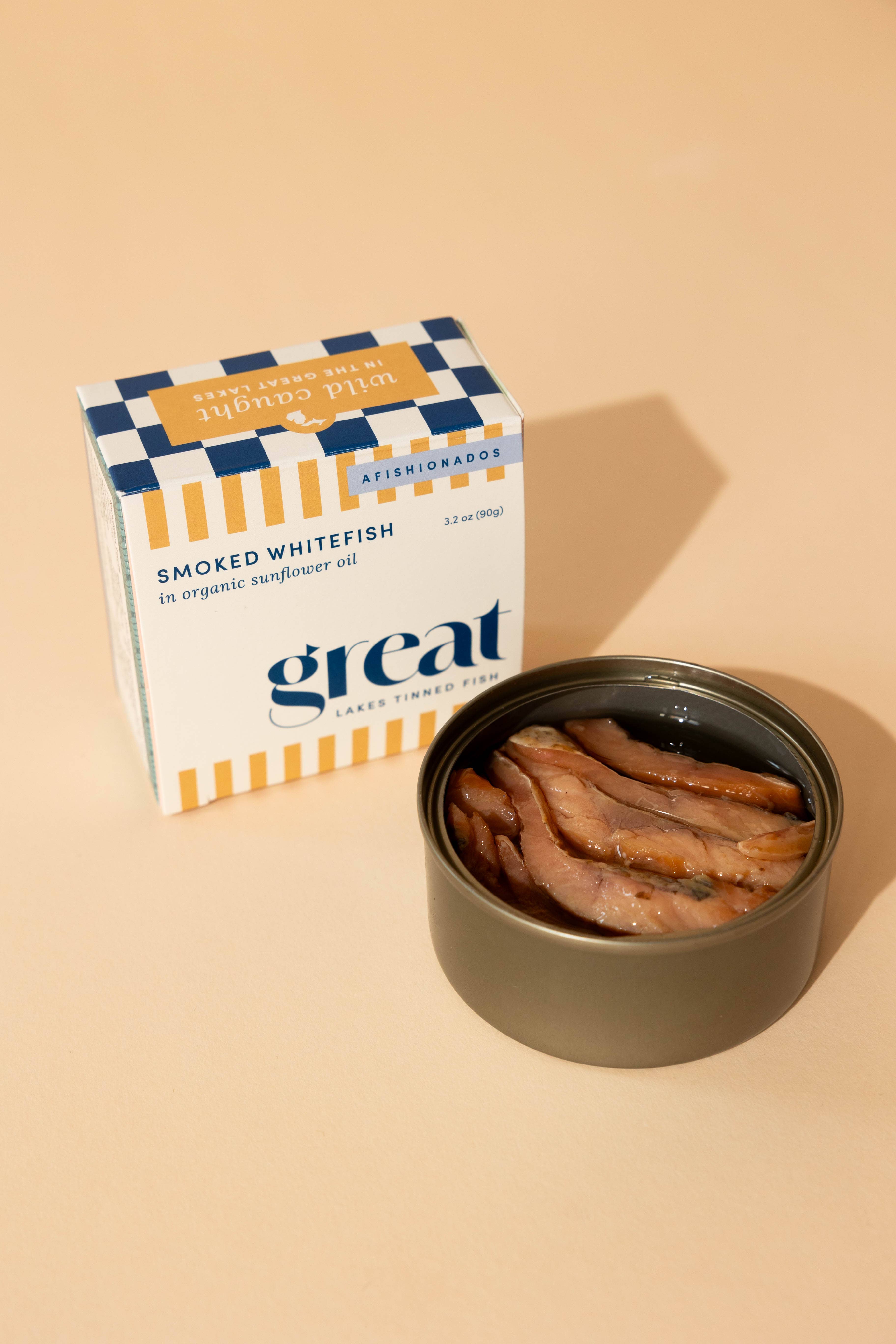 Great Lakes Tinned Fish - Wholesale Tinned Fish - Smoked Whitefish in Organic Sunflower Oil (Master Case)1